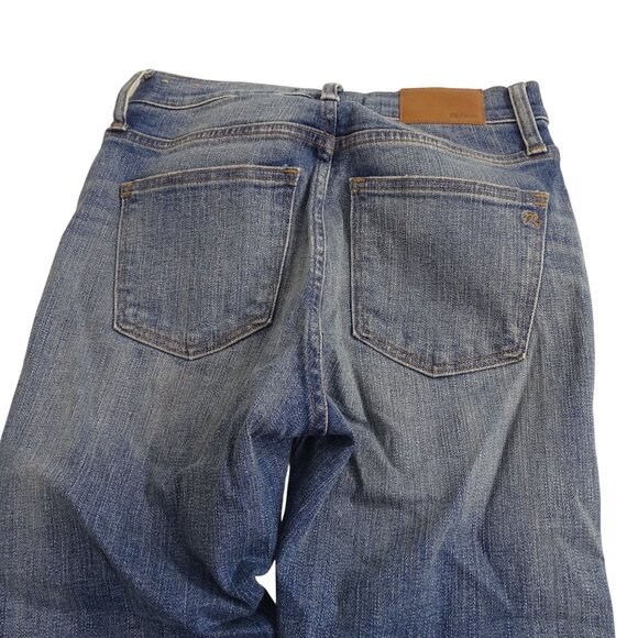 Madewell 9" High Rise Skinny Jeans Women Size 26 Rip New York Wash Denim K1868 - Picture 6 of 15